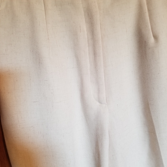 Patchington Capris Elastic on Waistband Linen Blend Beige Sz 6 - Picture 6 of 7
